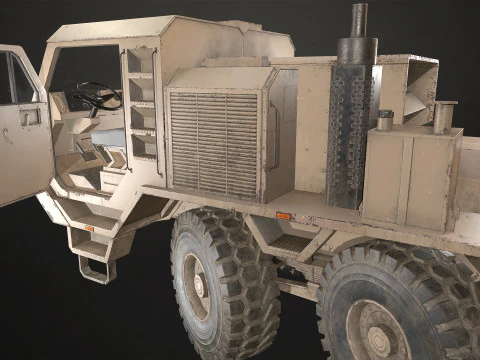 Heavy Military Truck V1 - Pack 1 3D Model