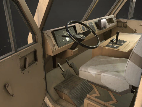 Heavy Military Truck V1 - Pack 1 3D Model