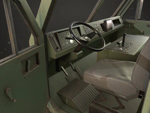 Heavy Military Truck V1 - Pack 1 3D Model