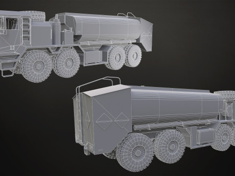 Heavy Military Truck V1 - Pack 1 3D Модель