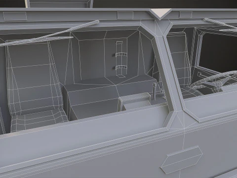 Heavy Military Truck V1 - Pack 1 3D Model