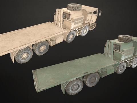 Heavy Military Truck V2 - Pack 1 3D Model