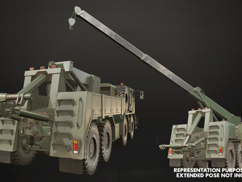 Heavy Military Truck V2 - Pack 1 3D Model