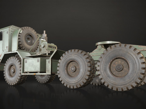 Military Truck V1 - Tractor 3D Model