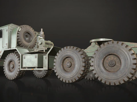 Military Truck V1 - Tractor 3D Model