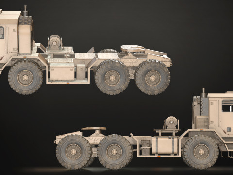 Military Truck V1 - Tractor 3D Model