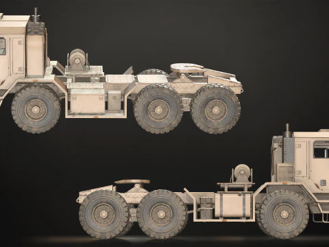 Military Truck V1 - Tractor 3D Model