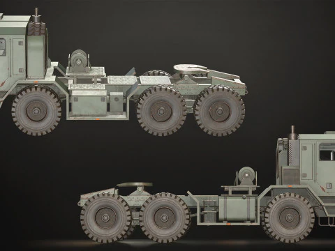 Military Truck V1 - Tractor 3D Model