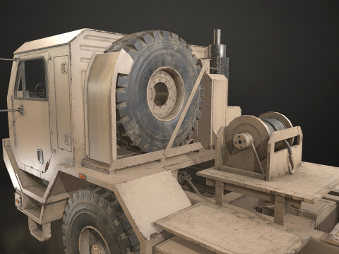Military Truck V1 - Tractor 3D Model