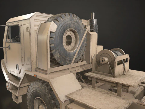 Military Truck V1 - Tractor 3D Model
