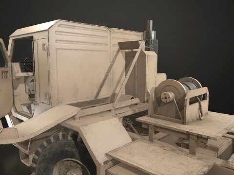 Military Truck V1 - Tractor 3D Model