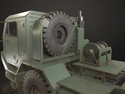 Military Truck V1 - Tractor 3D Model