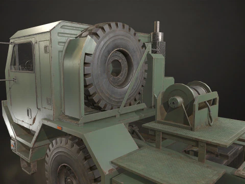 Military Truck V1 - Tractor 3D Model