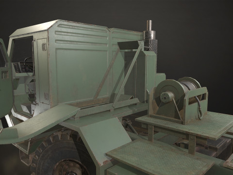 Military Truck V1 - Tractor 3D Model