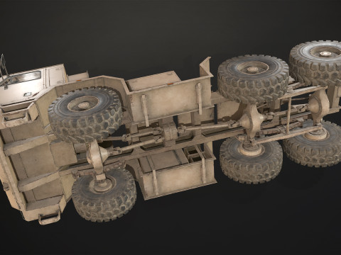 Military Truck V1 - Tractor 3D Model