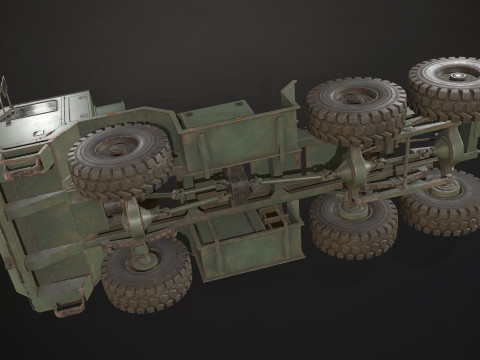 Military Truck V1 - Tractor 3D Model