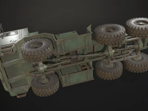 Military Truck V1 - Tractor 3D Model