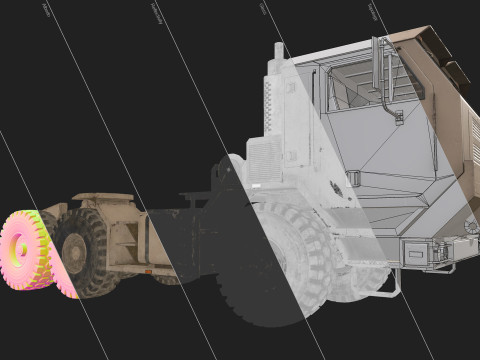 Military Truck V1 - Tractor 3D Model