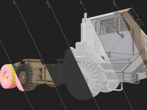 Military Truck V1 - Tractor 3D Model