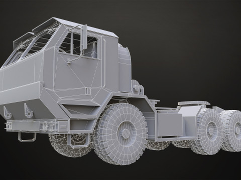 Military Truck V1 - Tractor 3D Model