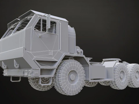 Military Truck V1 - Tractor 3D Model