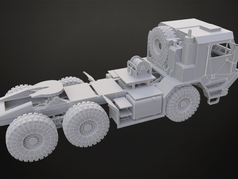 Military Truck V1 - Tractor 3D Model