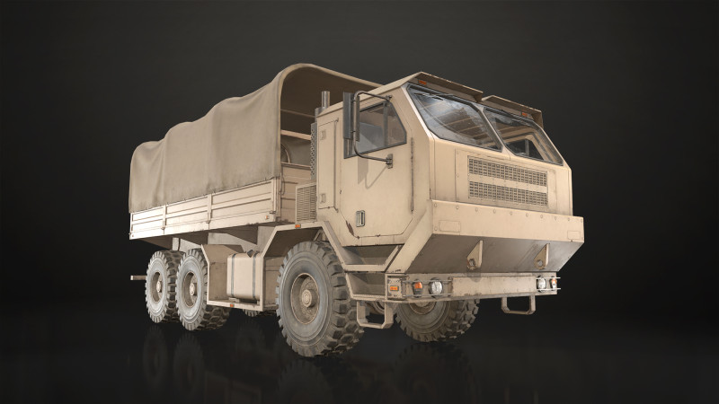 Military Truck V1 - Cargo Modelo 3D .c4d .max .obj .3ds .fbx .stl .blend