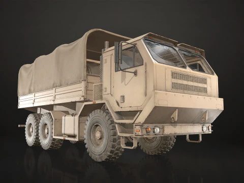 Camion militare V1 - Carico Modello 3D