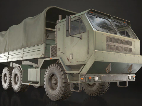 Military Truck V1 - Cargo 3D Model
