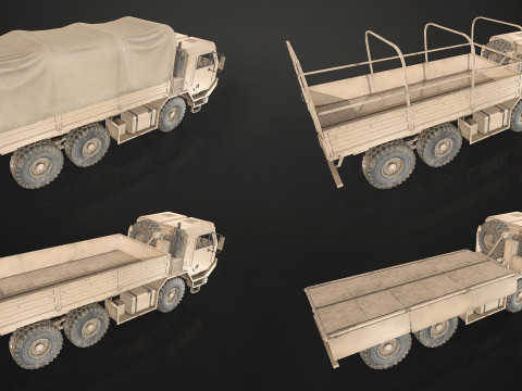 Military Truck V1 - Cargo Modelo 3D