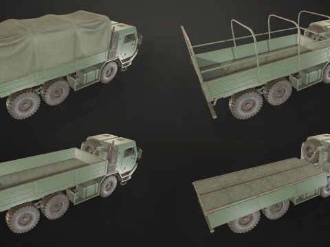 Military Truck V1 - Cargo Modelo 3D