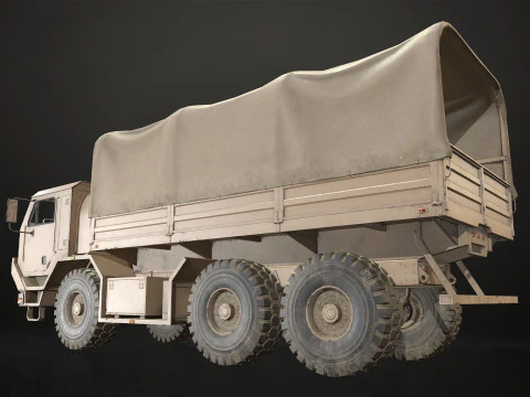Military Truck V1 - Cargo 3D Model