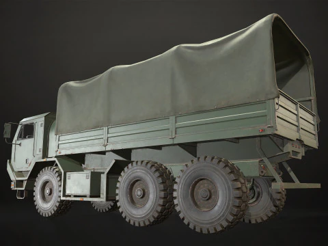Military Truck V1 - Cargo 3D Model