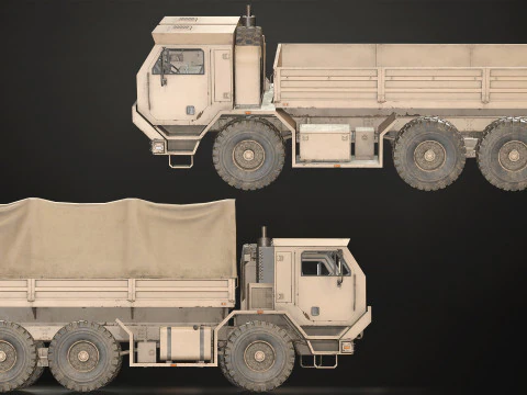 Military Truck V1 - Cargo 3D Model