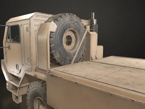 Military Truck V1 - Cargo 3D Model