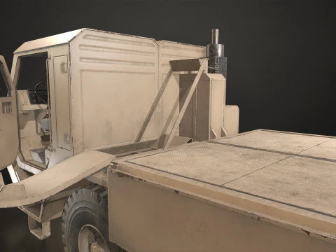 Military Truck V1 - Cargo 3D Model