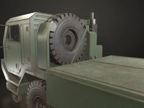 Military Truck V1 - Cargo 3D Model