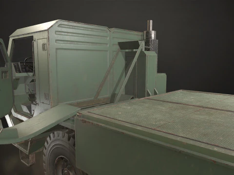 Military Truck V1 - Cargo 3D Model