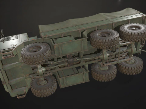 Military Truck V1 - Cargo 3D Model