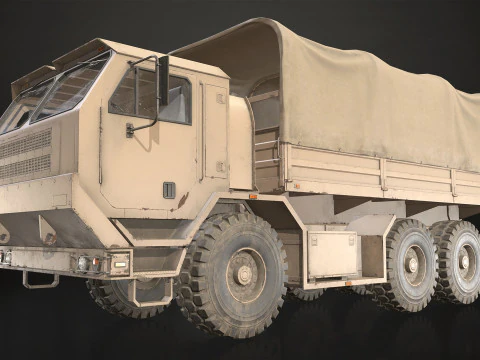 Military Truck V1 - Cargo 3D Model