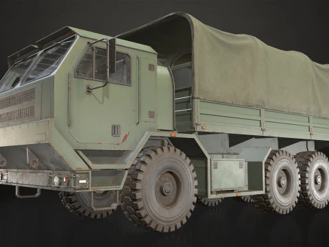 Military Truck V1 - Cargo 3D Model