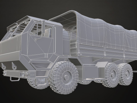 Military Truck V1 - Cargo Modelo 3D