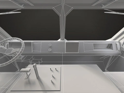 Military Truck V1 - Cargo 3D Model
