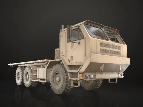 Camion militare V1 - Pianale Modello 3D
