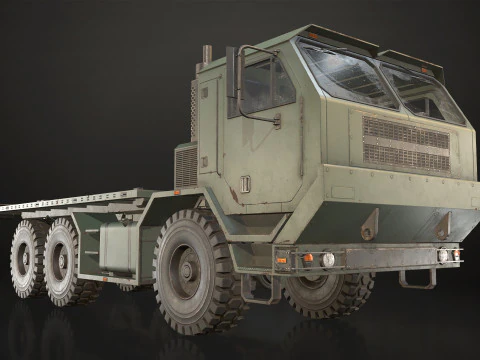 Military Truck V1 - Flatbed 3D Model