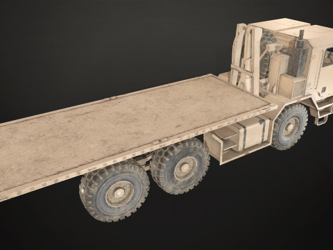 Military Truck V1 - Flatbed 3D 模型