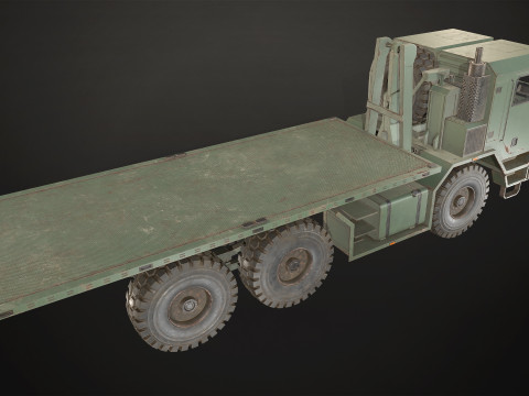 Military Truck V1 - Flatbed 3D 模型
