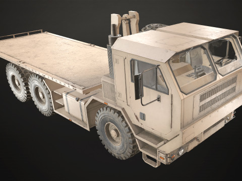 Military Truck V1 - Flatbed 3D 模型