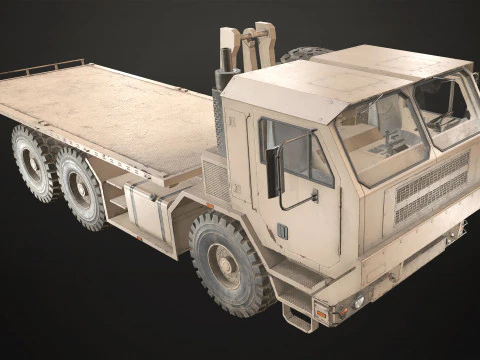 Military Truck V1 - Flatbed 3D Model