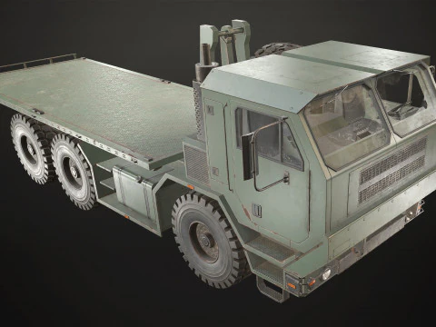 Military Truck V1 - Flatbed 3D Model